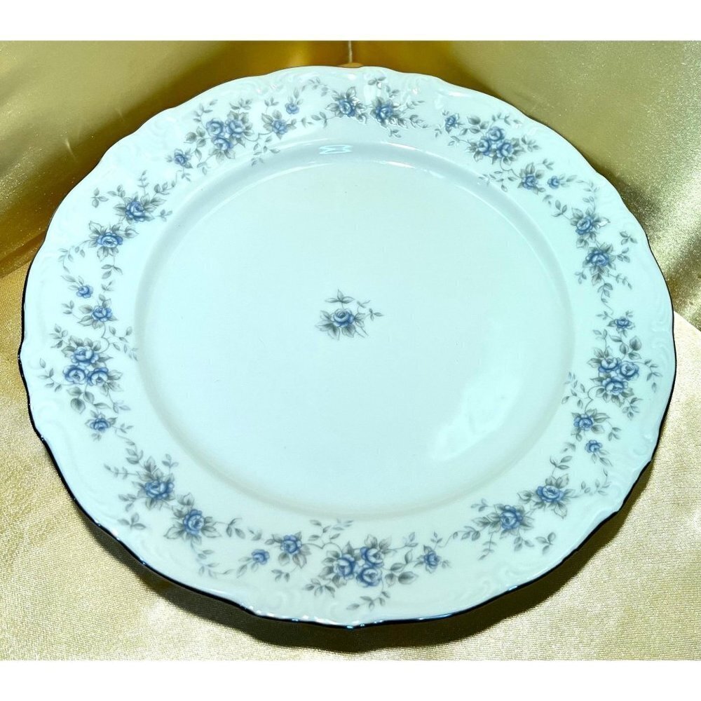 Plates floral plates blue plates 3 Winterling-Bavaria Renaissance dinner plate